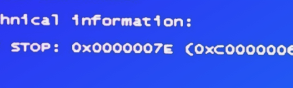 蓝屏代码:0x0000007E、0x0000008E 蓝屏代码:0x0000007E、0x0000008E